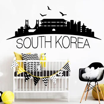 Ustvarjalne Južna Koreja Nepremočljiva Stenske Nalepke Wall Art Dekor Za Dnevno Sobo, Spalnica Skandinavski Stil Dekoracijo Doma