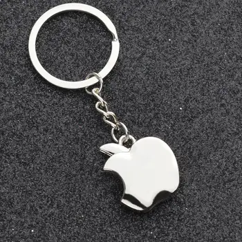 Ustvarjalne Osebe Korist Darila Novost, trgovina s Spominki, Kovinski Apple Ključnih Verige Cinkove Zlitine Keychain Key Ring Trinket LX8533