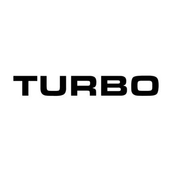 Ustvarjalne TURBO Mode Divje Avto Nalepke, Dodatki Vinil PVC 13 cm*2 cm motorno kolo Avto Styling Decal