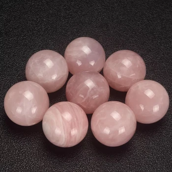 Velika Pink Rose Quartz Področju Zdravljenja roza kristalno kroglo reiki meditacija kristali in kamni 40-45 mm