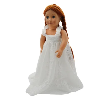Visoka kakovost poročno obleko za dekle lutka nov dizajn 6 barvo izbrati oblači fit 43 cm punčko