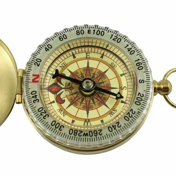 Vroče Prenosni Kompas Medenina Keychain Watch Žep Prostem Kampiranje, Pohodništvo Navigacija DO2