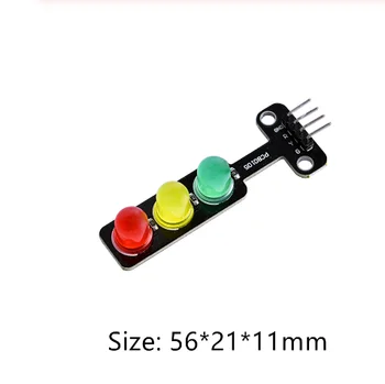 Vroče Prodaje LED semafor modul Velikost 56*21*11 mm Rdeča Rumena Zelena