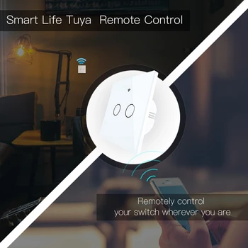 WiFi Smart Steno Pritisnite Stikala za Luč EU Vrsta Smart Life/Tuya Brezžični Daljinski upravljalnik Delo z Alexa googlova Domača stran
