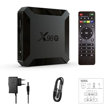 X96Q Smart TV OKNO In roid 10.0 Allwinner H313 Quad Core, 2GB 16GB 4K Set-Top Box 77HA