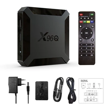 X96Q Smart TV OKNO In roid 10.0 Allwinner H313 Quad Core, 2GB 16GB 4K Set-Top Box 77HA