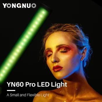 YONGNUO YN60 Pro 3200-5500K RGB LED Video Luč Zgrajena v 5200mAh Baterije DSLR Fotografije Osvetlitev za Fotograranje spletnega prenosa