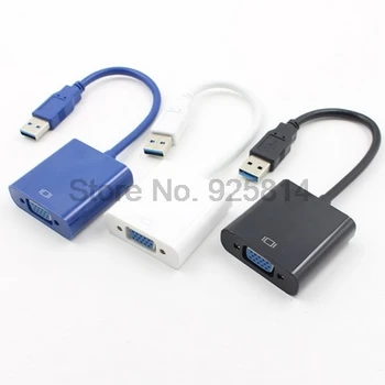 Z dhl ali ems 100 kozarcev USB3.0 Video Grafično Kartico Zaslon Zunanji Kabel Adapter 1080P/ USB 3.0 na VGA Adapter Priključek
