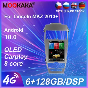 Za Lincoln MKZ 2 2013-2020 6+128G Android 10 Avto Večpredstavnostna Radio Predvajalnik, Stereo Zaslon, GPS Navigacijo, Audio Vodja enote Carplay