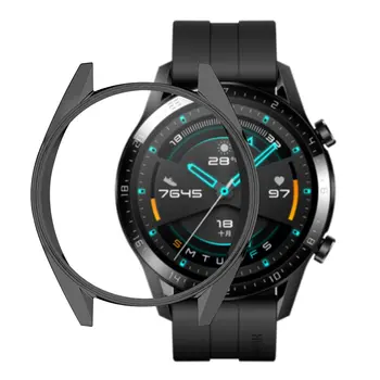 Zaščitna torbica za Gledanje GT2 46mm Watch TPU Primeru Zajema Plating Okvir Odbijača Zaščita Smart Dodatki